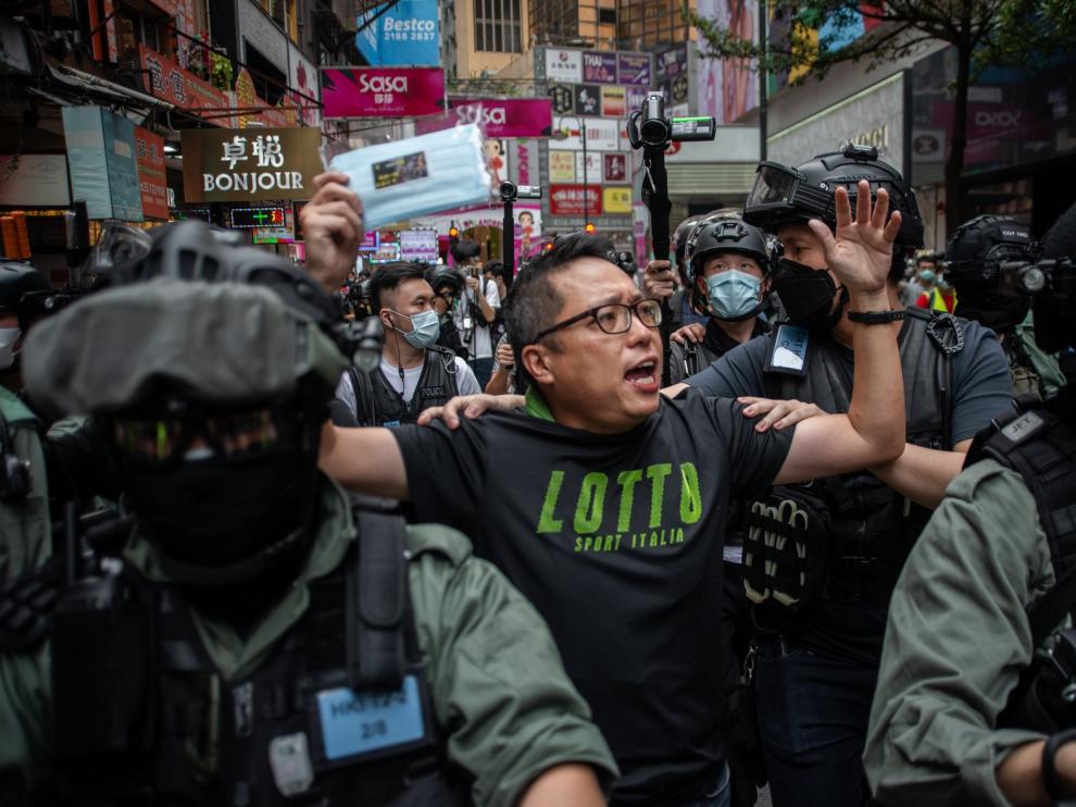 Vuelven las protestas a Hong Kong contra la ley de seguridad
