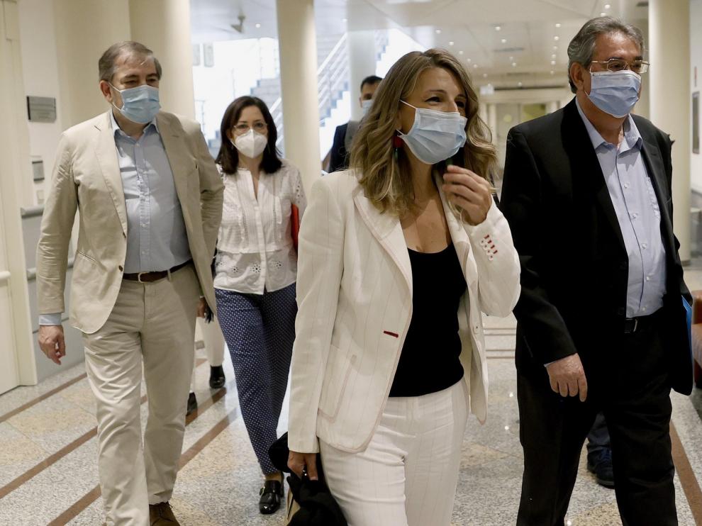 Díaz afirma que el acuerdo de los ERTE "no es un punto y final" y avanzará