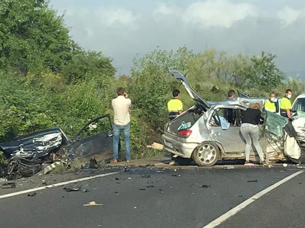 Heridas una concejala de Binéfar y una vecina de Albelda en un accidente de tráfico