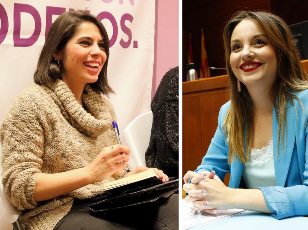 Díaz y Cabrera se presentan para liderar Podemos en Aragón