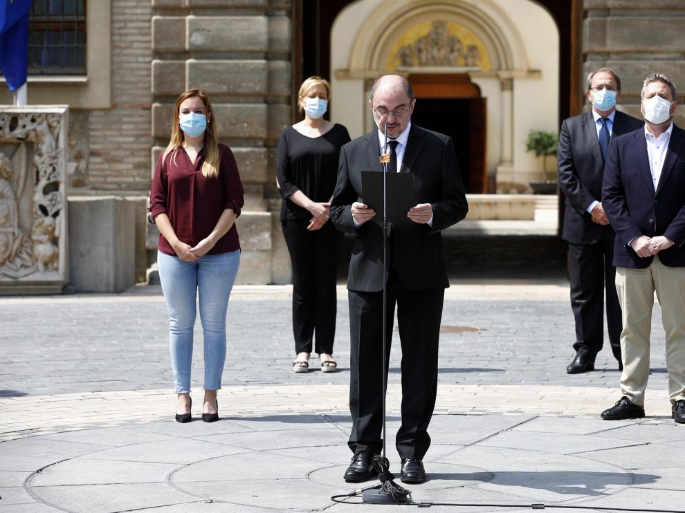 Todo Aragón se suma al luto nacional con respetuoso silencio por las víctimas del coronavirus