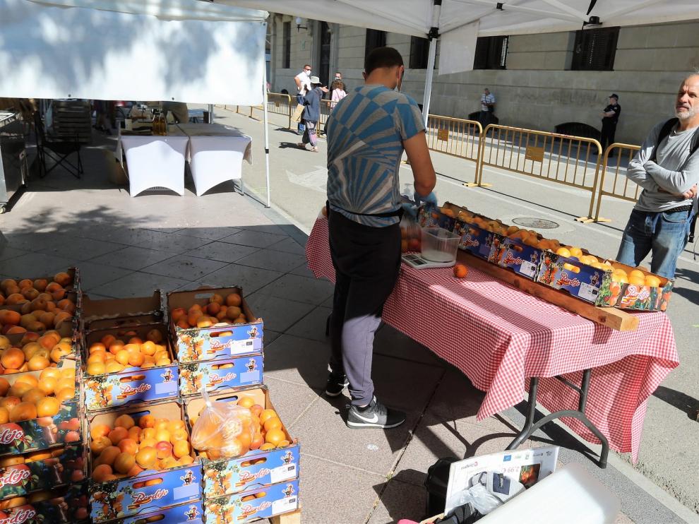 El Mercado Agroecológico de Huesca retoma su actividad en la plaza de Navarra