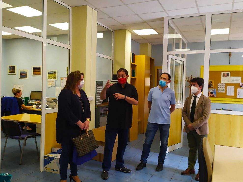 Luis Felipe agradece el trabajo realizado por Cáritas Huesca durante la pandemia