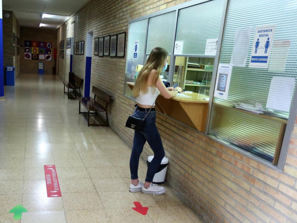 Poca asistencia y con cita previa a los centros de Secundaria en Huesca