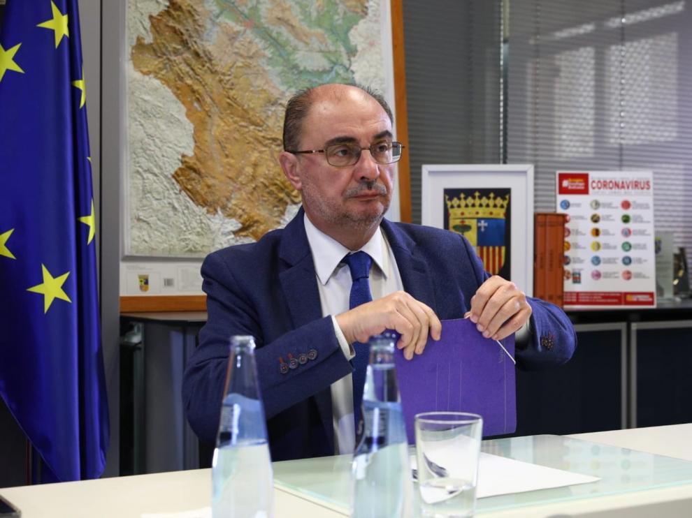 Javier Lambán ve Aragón capacitada para gestionar el ingreso mínimo