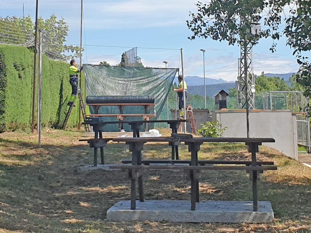 Graus abre la nueva área de barbacoa y merendero