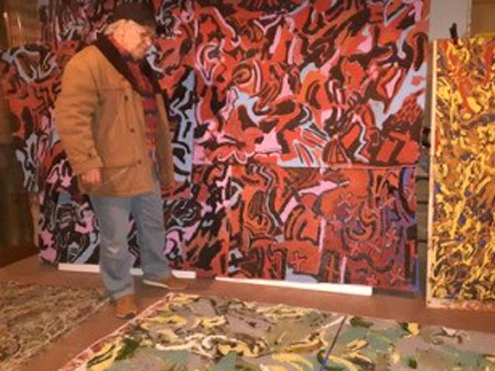 Fernando Estallo abre la exposición "De lo sacrificial" en Huesca