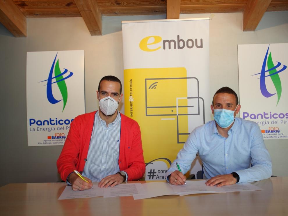 Convenio entre Energías de Panticosa y Embou para dar ventajas a sus clientes