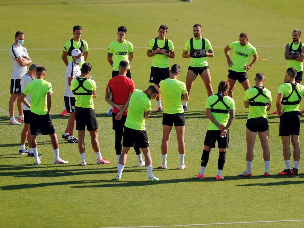 Sergio Pellicer, técnico del Málaga: "El Huesca es uno de los rivales más duros de la categoría"