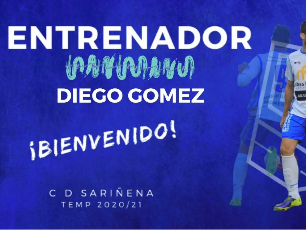 Diego Gómez dirigirá el nuevo proyecto del Sariñena