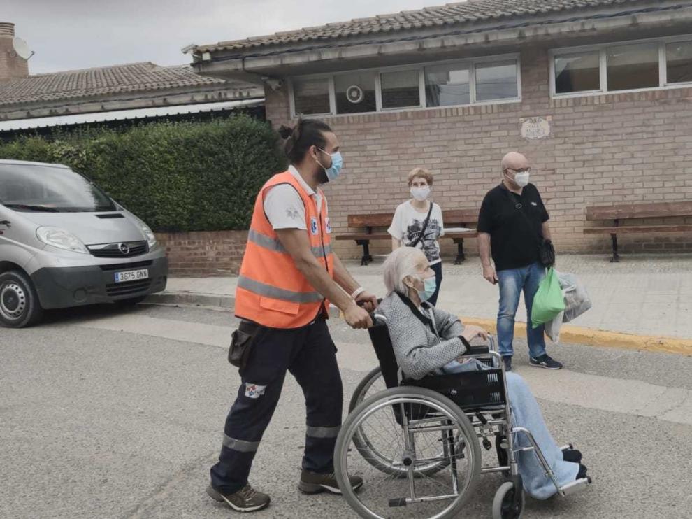 Pura regresa a la residencia de Sariñena