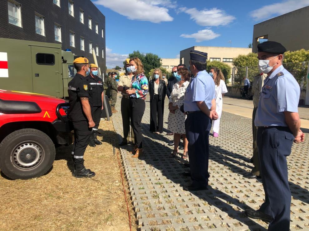 Aragón reconoce en un acto la labor del Ejército durante la pandemia de coronavirus