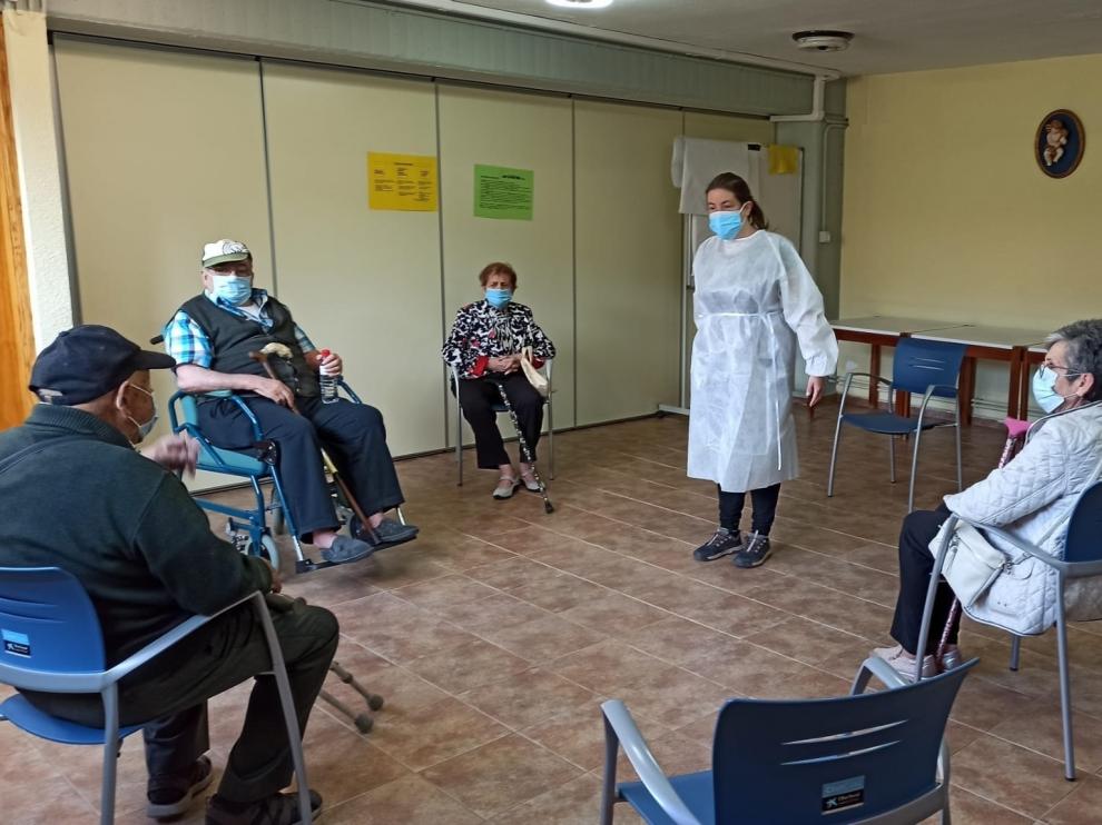 El Hogar de Sabiñánigo va recobrando su actividad