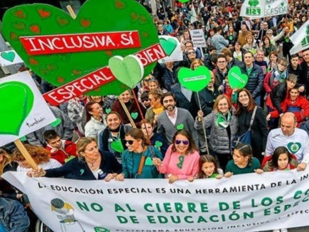 Educación Inclusiva Sí, Especial También pide a los partidos que rechacen la nueva Ley