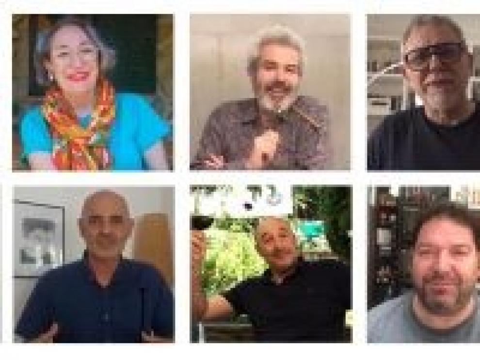 Loreno Caprile, Jordi Frades y Luisa Gavasa colaboran para promocionar el turismo en Sos del Rey Católico
