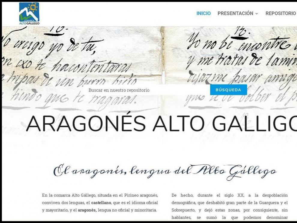 La Comarca del Alto Gállego activa su web de la lengua aragonesa