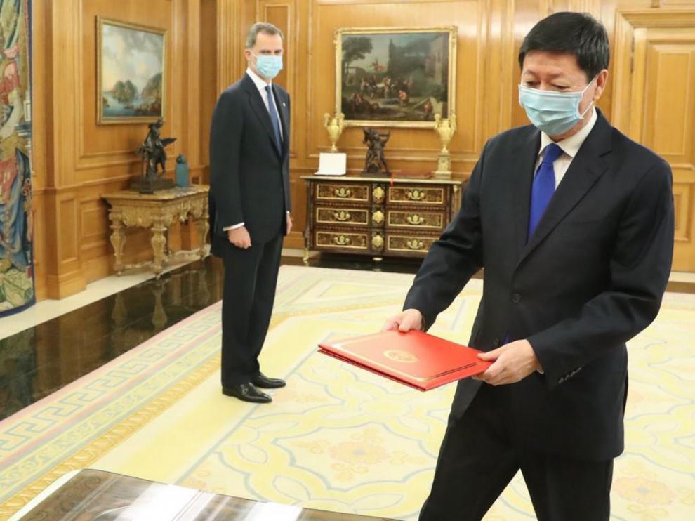 Primera recepción de embajadores tras la alerta sanitaria