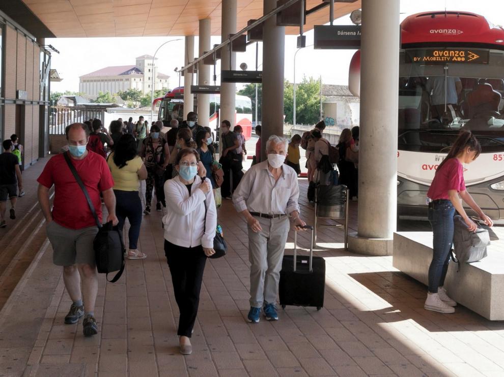 Aragón recupera desde este domingo el 100 % de los buses interurbanos
