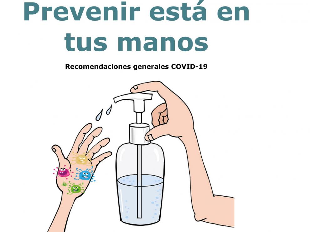 Actividades informativas en Barbastro sobre prevención ante la covid-19