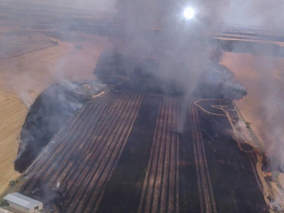 Controlan un incendio en La Sotonera