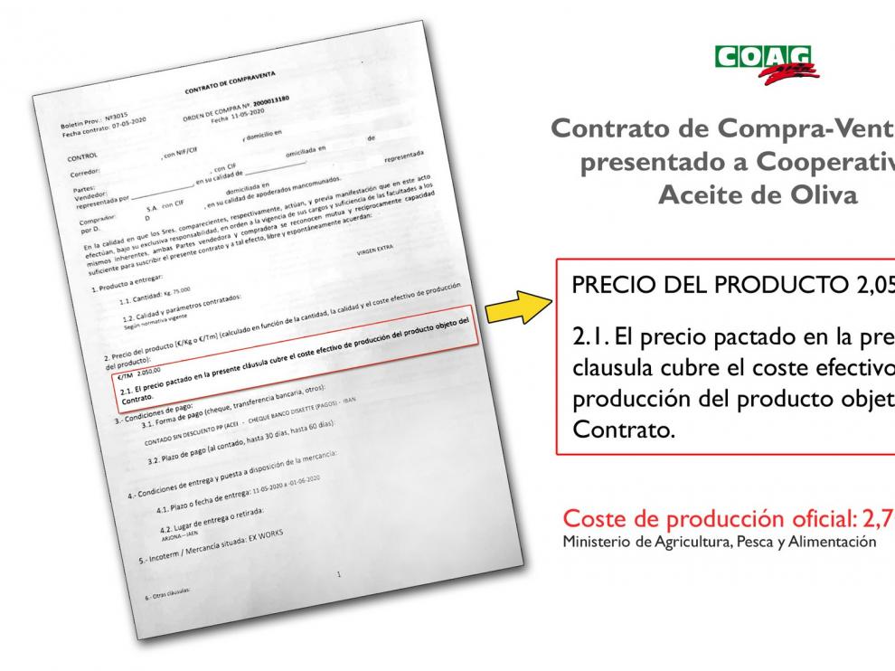 COAG denuncia coacciones a cooperativas para que vendan su aceite por debajo de coste
