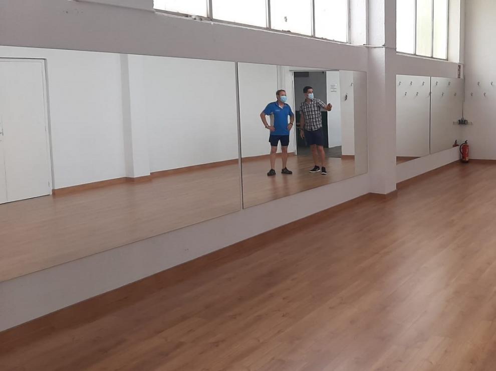 Acondicionada una nueva sala polivalente en el pabellón Joaquín Saludas de Monzón