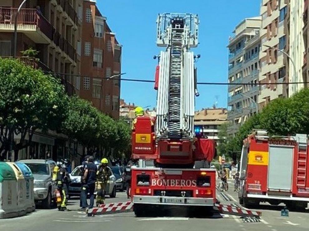 Falsa alarma de incendio en la calle Tarbes de Huesca