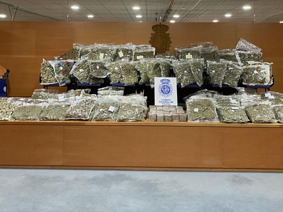 Incautan 225 kilos de marihuana acumulada en la cuarentena antes de enviarla a países de la UE