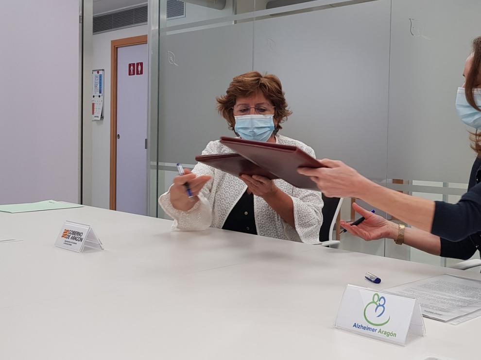 La DGA financiará con 50.000 euros la labor de la Federación de Personas con Alzheimer