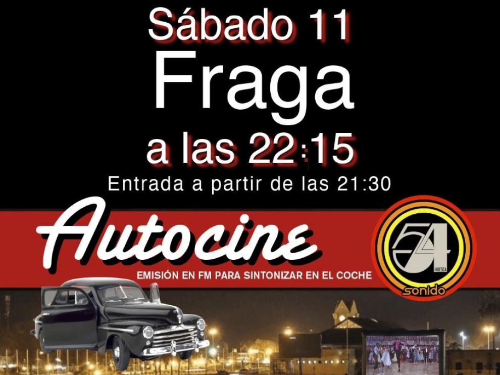Fraga trabaja en un programa cultural seguro que arranca con un autocine