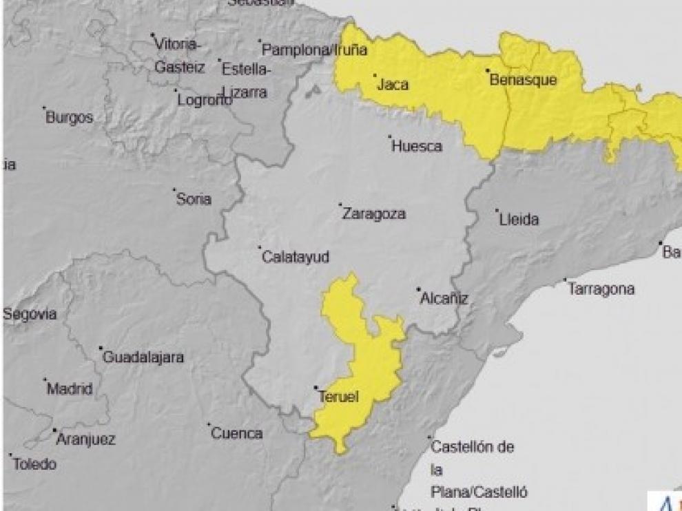 La Aemet activa la alerta por tormentas en el Pirineo oscense