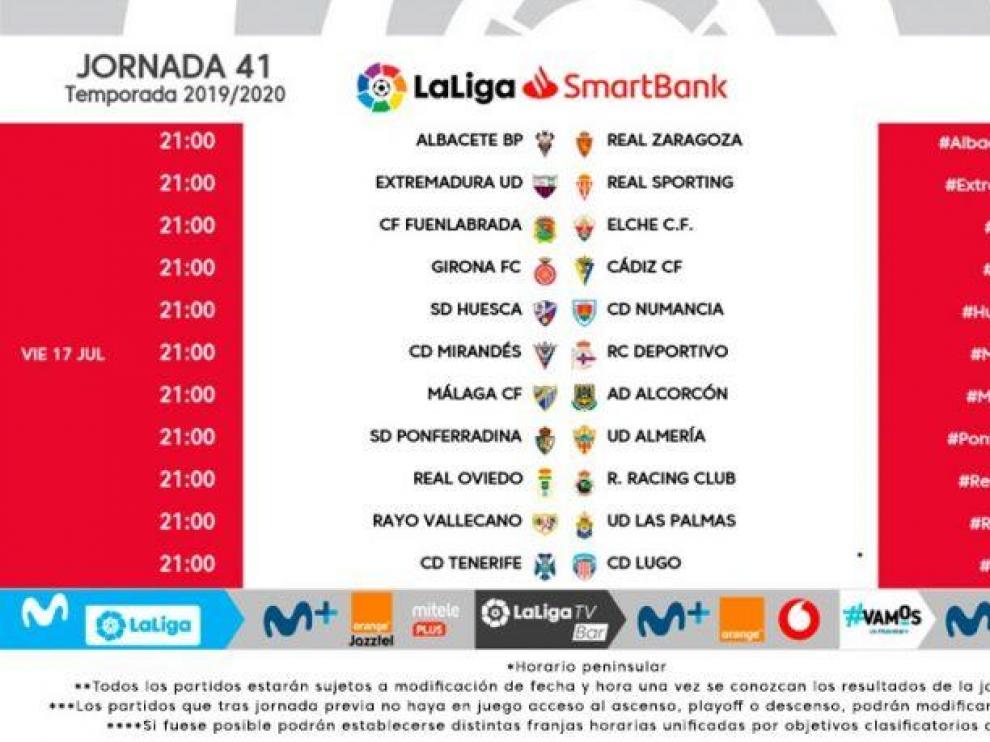 El Huesca ya conoce fechas y horarios de las dos últimas jornadas de LaLiga