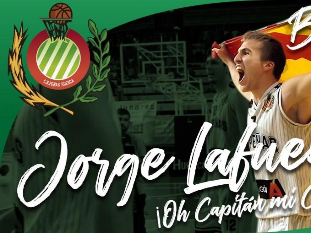 Jorge Lafuente: "Vuelvo para jugar aquí los años que me quedan"