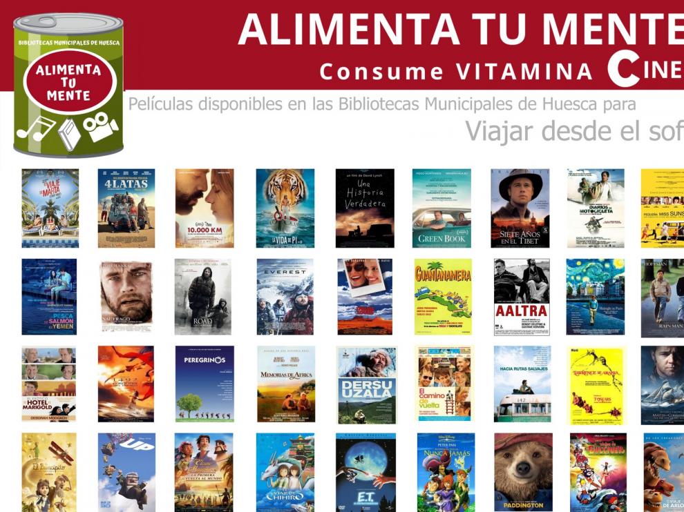 Las bibliotecas municipales de Huesca nos invitan a 'Viajar desde el sofá'