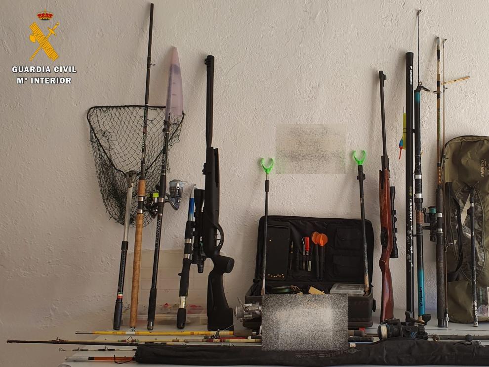 La Guardia Civil interpone más de 40 denuncias a la normativa de caza y pesca en las zonas Cinca Medio y Bajo