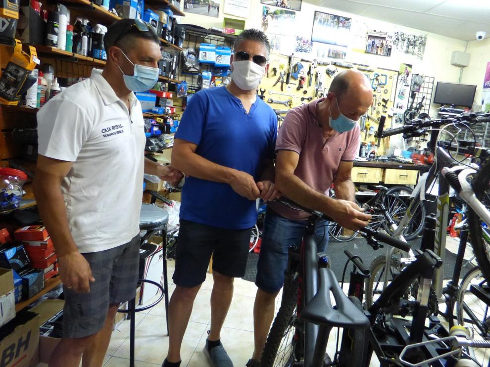 Serafín Zubiri visita Sabiñánigo