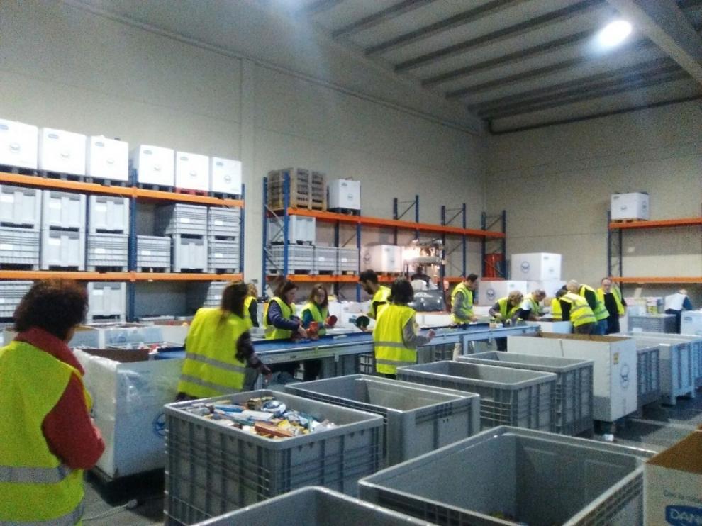 Banco de Alimentos de Huesca, la gran obra del voluntariado esencial
