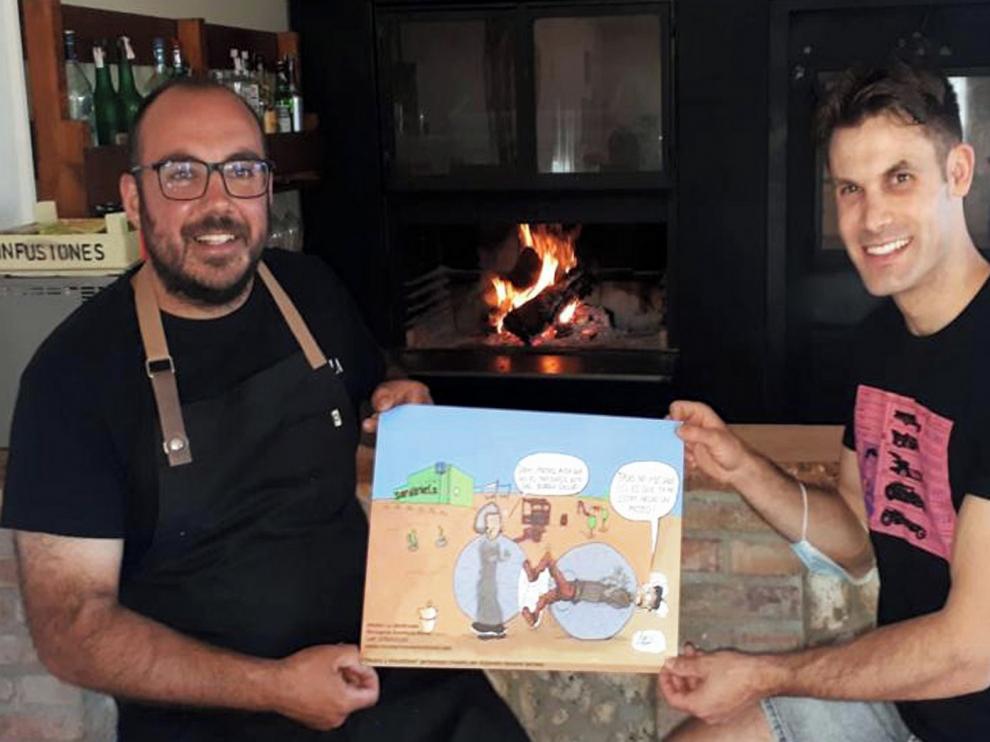 El cómic, en la gastronomía de Monegros Aventura Rural