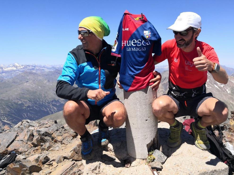 El Huesca, en lo más alto