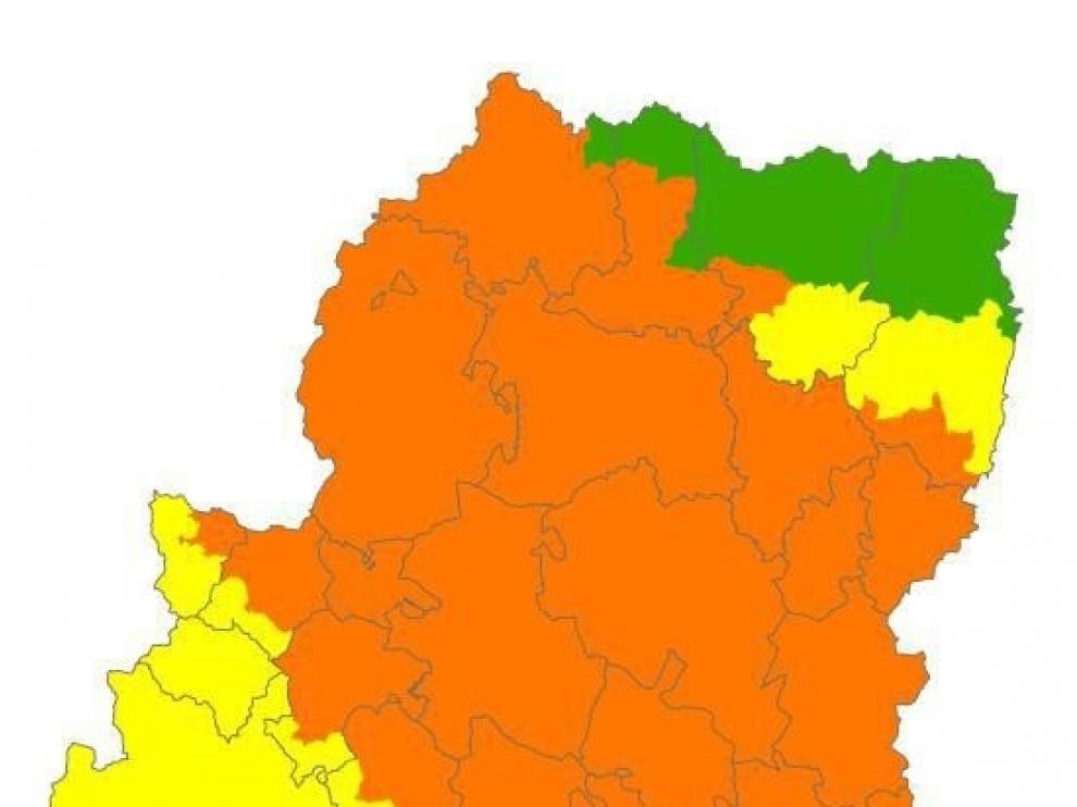 Pirineo y Somontanos, en alerta naranja de peligro de incendios forestales