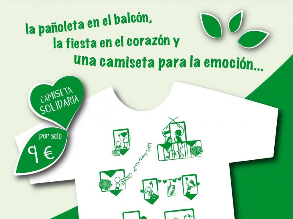 Una iniciativa solidaria con venta de camisetas de diseño laurentino busca recaudar fondos para el Banco de Alimentos