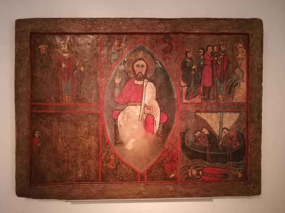 El frontal de altar de San Clemente de Estet vuelve a la Ribagorza
