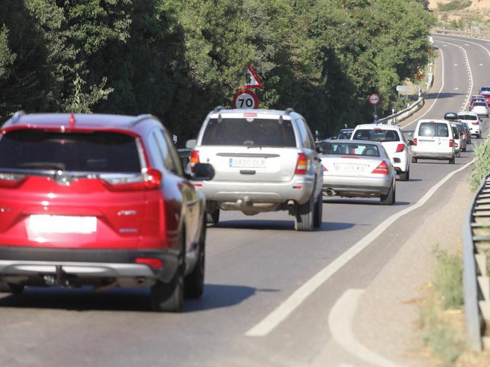Circulación fluida en las carreteras de la provincia de Huesca