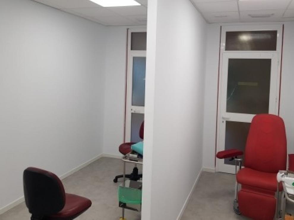 El servicio de extracciones del Hospital San Jorge de Huesca se traslada a su ubicación definitiva