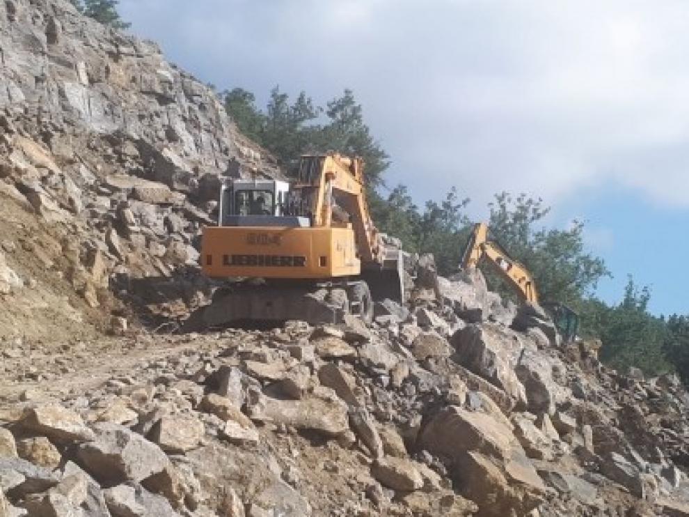 Actuación en la carretera A-2613 entre Castilgaleu y Monesma y Cajigar