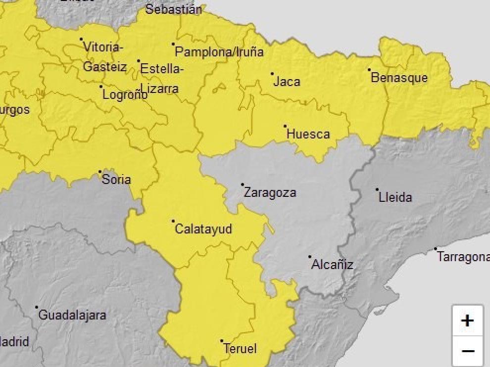 Se amplía el aviso amarillo por tormentas en el Pirineo oscense