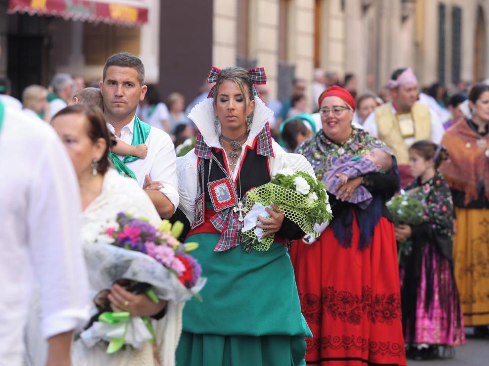 La parroquia de San Lorenzo de Huesca recoge las donaciones de la Ofrenda de Frutos