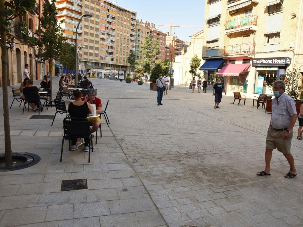 Finalizan las obras de reurbanización del Coso Bajo de Huesca