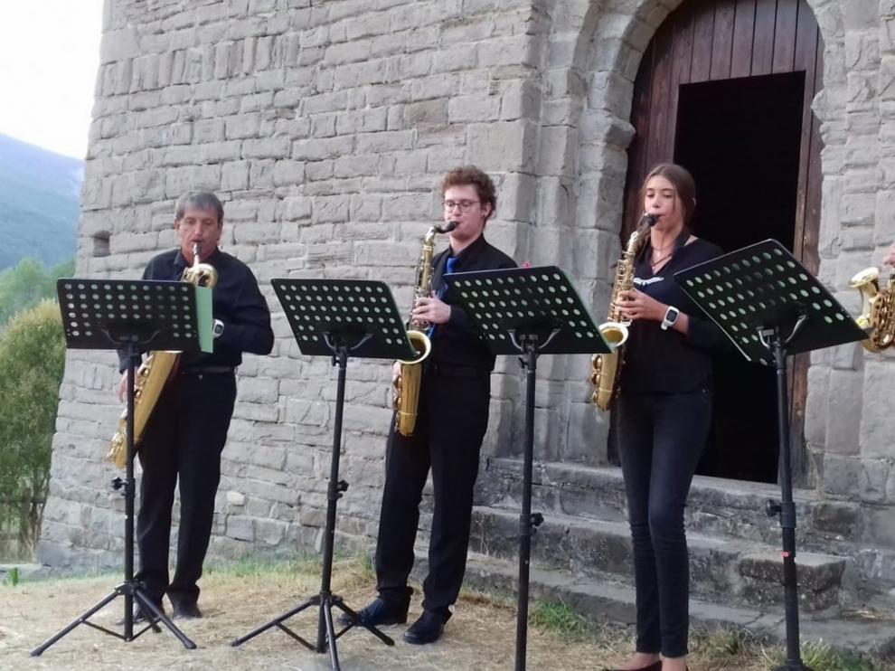El Cuarteto de Saxofones "Ciudad de Sabiñánigo" clausura "A son de Busa"