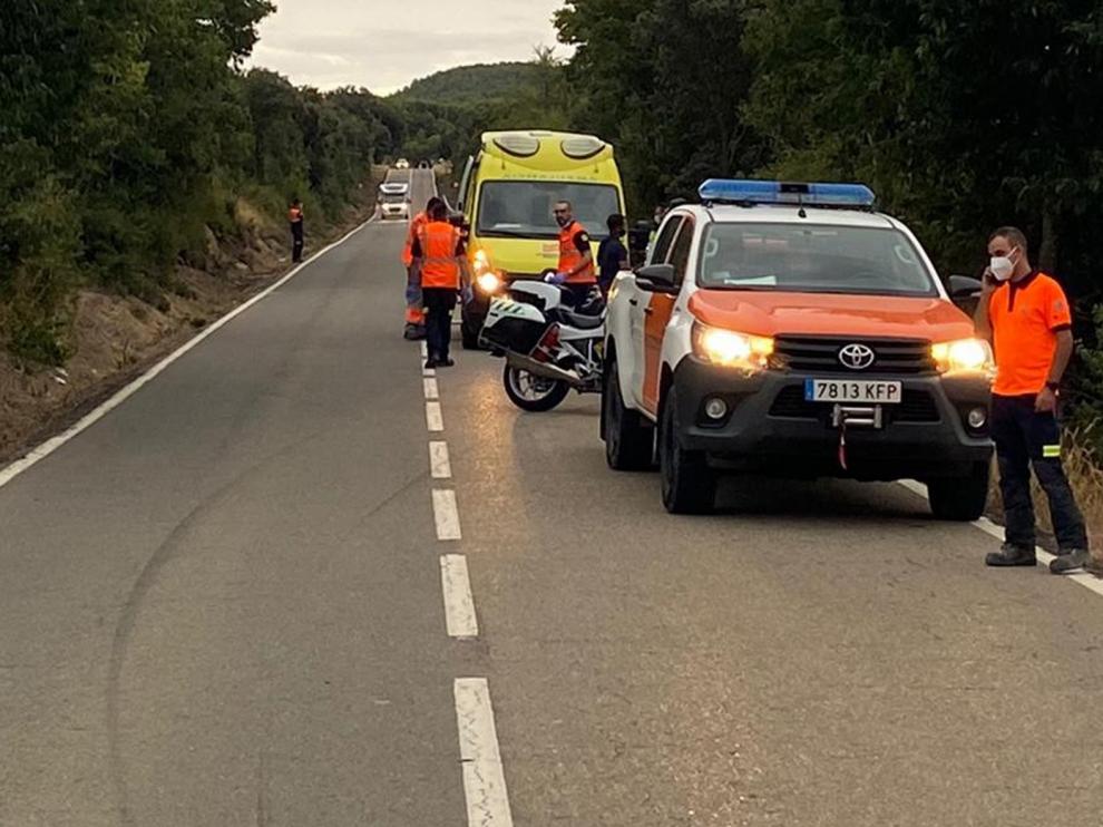 Un hombre resulta herido al salirse de la vía en la A-132 en la tarde del lunes